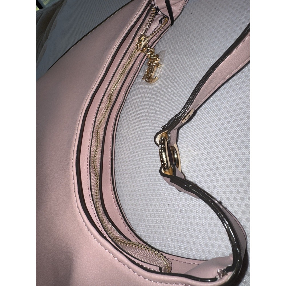Juicy Couture Drama Queen‎ Hobo Bag Dusty Blush Pink Shoulder Purse NWT - Picture 6 of 7